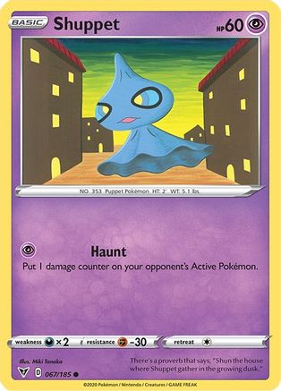 Shuppet 67/185 - SWSH04 Vivid Voltage Reverse Holofoil