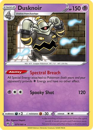 Dusknoir 71/185 - Vivid Voltage Holofoil