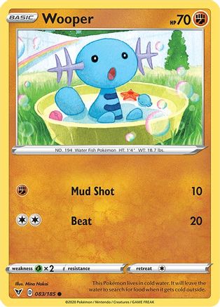 Wooper 83/185 - SWSH04 Vivid Voltage Reverse Holofoil