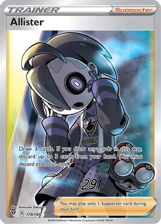 Allister (Full Art) - 179/185 - SWSH04 Vivid Voltage Holofoil