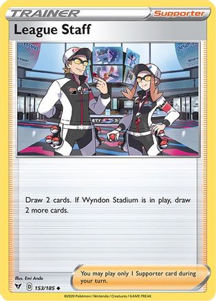 League Staff 153/185 - SWSH04 Vivid Voltage Reverse Holofoil