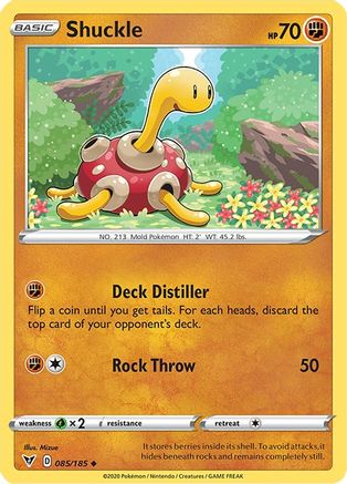 Shuckle 85/185 - SWSH04 Vivid Voltage Reverse Holofoil
