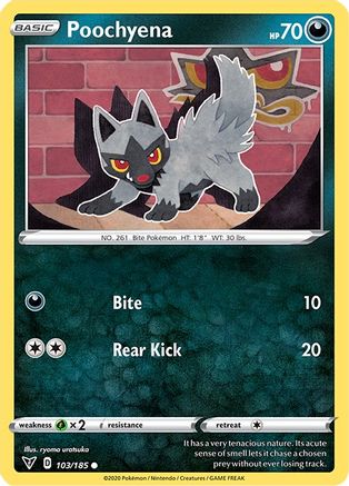 Poochyena 103/185 - SWSH04 Vivid Voltage Reverse Holofoil