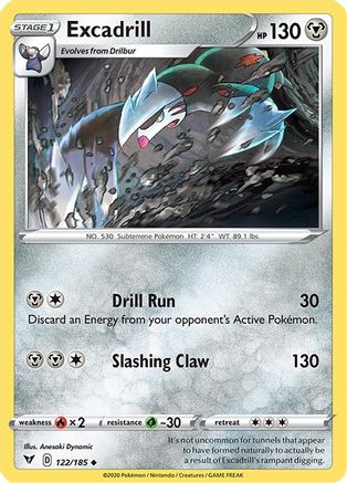 Excadrill 122/185 - Vivid Voltage Reverse Holofoil