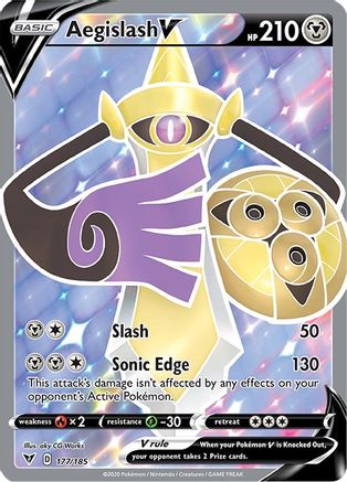 Aegislash V (Full Art) 177/185 - Vivid Voltage Holofoil