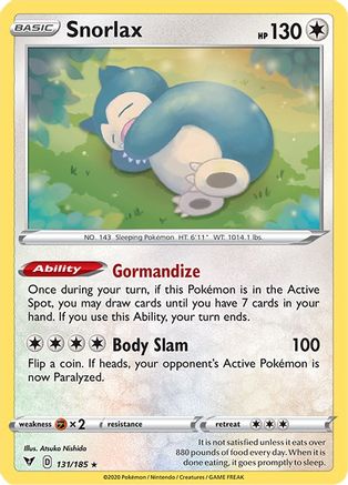 Snorlax 131/185 - Vivid Voltage Holofoil