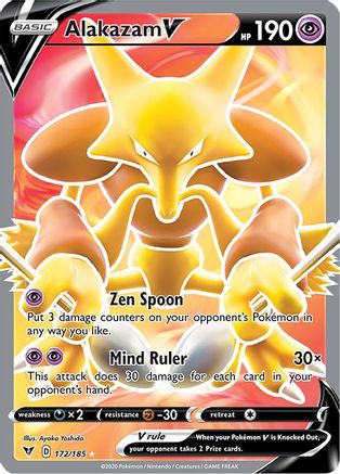 Alakazam V (Full Art) 172/185 - Vivid Voltage Holofoil