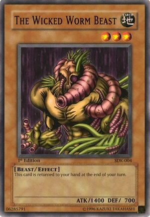 The Wicked Worm Beast (SDK-004) - Starter Deck: Kaiba 1st Edition