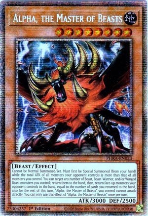Alpha, the Master of Beasts (Starlight Rare) - PHRA-EN023 - Phantom Rage 1st Edition