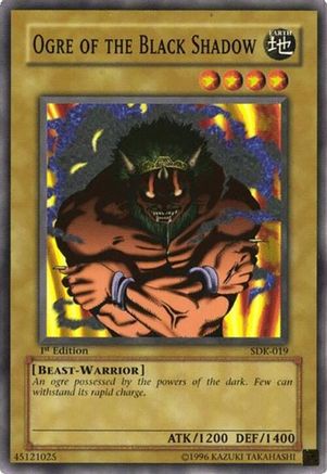 Ogre of the Black Shadow (SDK-019) - Starter Deck: Kaiba 1st Edition
