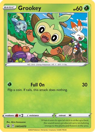 Grookey SWSH070/307 - SWSH Black Star Promos Holofoil