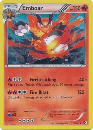 Emboar - 26/149 (Cosmos Holo) 26 - Blister Exclusives Holofoil