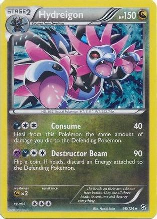 Hydreigon - 98/124 (Cosmos Holo) 98 - Blister Exclusives Holofoil