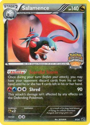 Salamence - 8/20 (Regional Championships) 8 - League & Championship Cards Reverse Holofoil