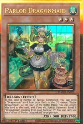 Parlor Dragonmaid (MAGO-EN023) - Maximum Gold 1st Edition