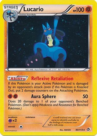 Lucario - 80/113 (Cosmos Holo) 80 - Miscellaneous Cards & Products Holofoil