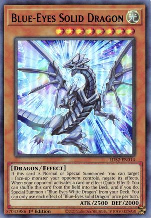 Blue-Eyes Solid Dragon (Blue) (LDS2-EN014) - Legendary Duelists: Season 2 1st Edition