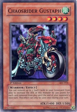 Chaosrider Gustaph (IOC-018) - Invasion of Chaos 1st Edition