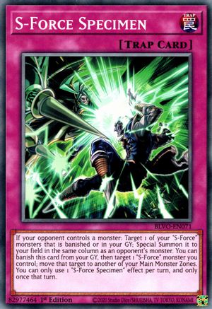 S-Force Specimen (BLVO-EN071) - Blazing Vortex 1st Edition