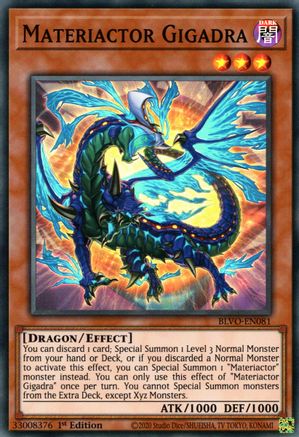 Materiactor Gigadra (BLVO-EN081) - Blazing Vortex 1st Edition
