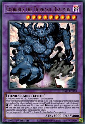 Coordius the Triphasic Dealmon (BLVO-EN083) - Blazing Vortex 1st Edition