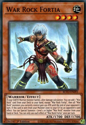 War Rock Fortia (BLVO-EN093) - Blazing Vortex 1st Edition