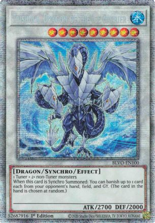 Trishula, Dragon of the Ice Barrier (Starlight Rare) (BLVO-EN100) - Blazing Vortex 1st Edition