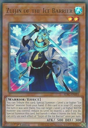 Zuijin of the Ice Barrier (SDFC-EN005) - Structure Deck: Freezing Chains 1st Edition