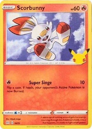 Scorbunny - 16/25 16/25 - McDonalds 25th Anniversary Promos