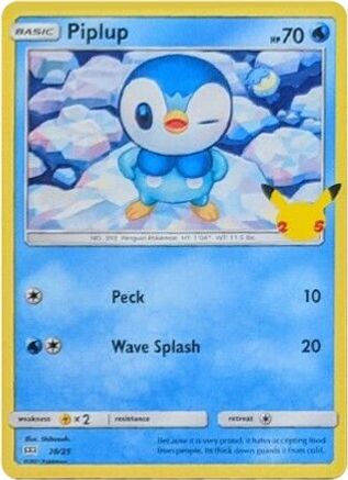 Piplup 20/25 - McDonalds Collection 2021 Holofoil