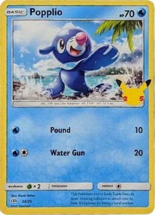 Popplio 23/25 - McDonalds Collection 2021 Holofoil