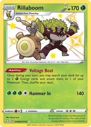 Rillaboom SV006/122 - Shiny Vault Holofoil