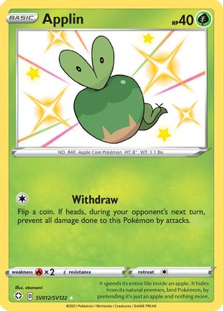 Applin SV012/122 - Shining Fates Shiny Vault Holofoil