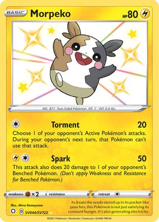 Morpeko SV044/122 - Shining Fates Shiny Vault Holofoil