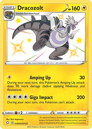 Dracozolt SV045/122 - Shiny Vault Holofoil