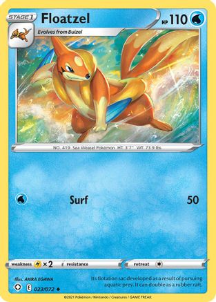 Floatzel 23/72 - Shining Fates Reverse Holofoil