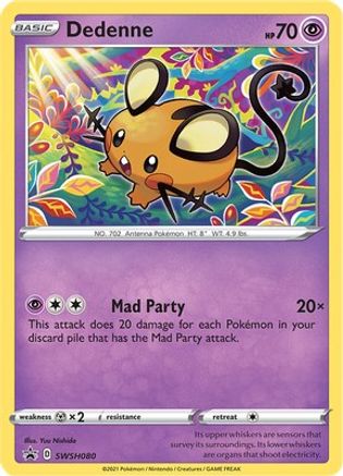 Dedenne - SWSH080 SWSH080/307 - SWSH Sword & Shield Promo Cards Holofoil