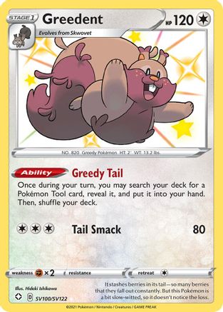 Greedent SV100/122 - Shiny Vault Holofoil