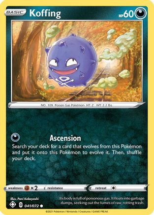 Koffing 41/72 - Shining Fates Reverse Holofoil