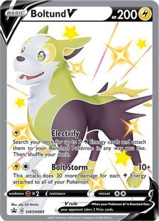 Boltund V - SWSH085 SWSH085/307 - SWSH Sword & Shield Promo Cards Holofoil