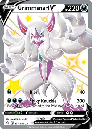 Grimmsnarl V SV116/122 - Shining Fates Shiny Vault Holofoil