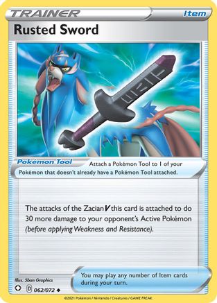 Rusted Sword 62/72 - Shining Fates Reverse Holofoil