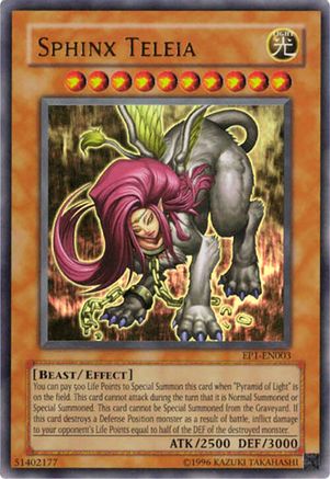 Sphinx Teleia (EP1-EN003) - Yu-Gi-Oh! Movie Exclusive Pack Limited