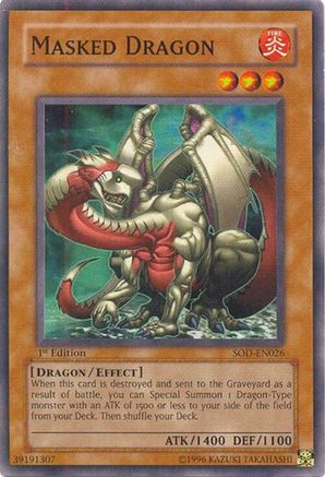 Masked Dragon (SOD-EN026) - Soul of the Duelist 1st Edition