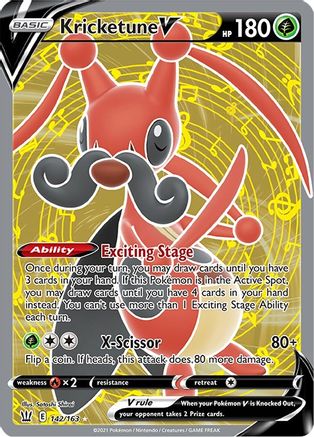 Kricketune V (Full Art) 142/163 - Battle Styles Holofoil