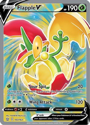 Flapple V (Full Art) 143/163 - Battle Styles Holofoil