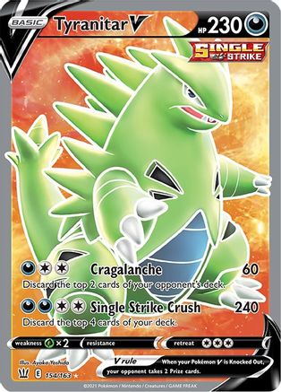 Tyranitar V 154/163 - Battle Styles Holofoil