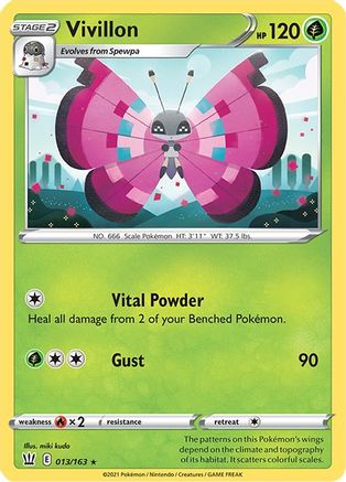 Vivillon 13/163 - Battle Styles Reverse Holofoil