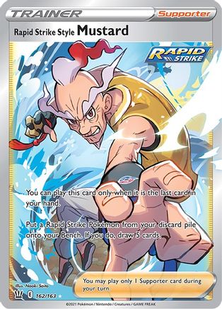 Rapid Strike Style Mustard 162/163 - Battle Styles Holofoil