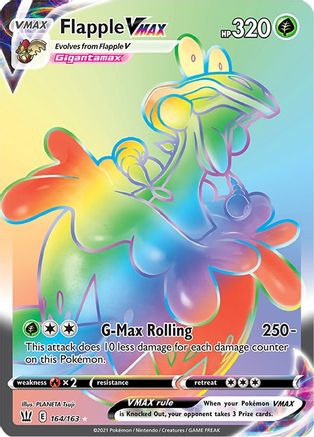 Flapple VMAX 164/163 - Battle Styles Holofoil